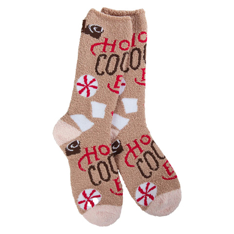 Hot Cocoa- Holiday Cozy Crew Socks