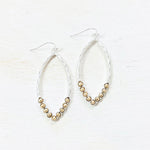 Fashion Silver and Gold Tone Dangle Earrings