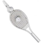 Sterling Silver Tennis Racquet Charm