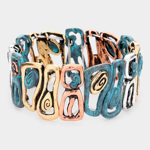 Fashion Abstract Multi Color Stretch Bracelet