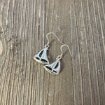 Sterling Silver Sailboat Dangle Earrings