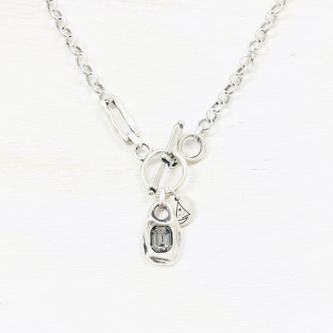 Fashion Chunky Toggle Charm Necklace
