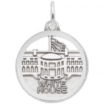 Sterling Silver White House Disc Charm