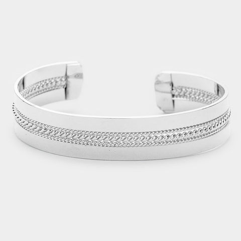 Fashion Textured Metal Cuff