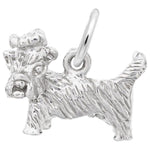 Sterling Silver Yorkshire Terrier Dog Charm