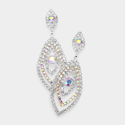 Fashion Rhinestone Dangle Earrings