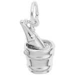 Sterling Silver Champagne Bucket Charm