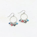 Fashion Evil Eye Multi Color Dangle Earrings