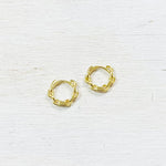 Sterling Silver Gold Plated Chain Link Hoops