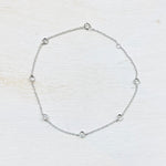 SS CZ Circle Anklet