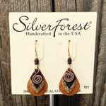 Coil on Layered Shapes Earrings