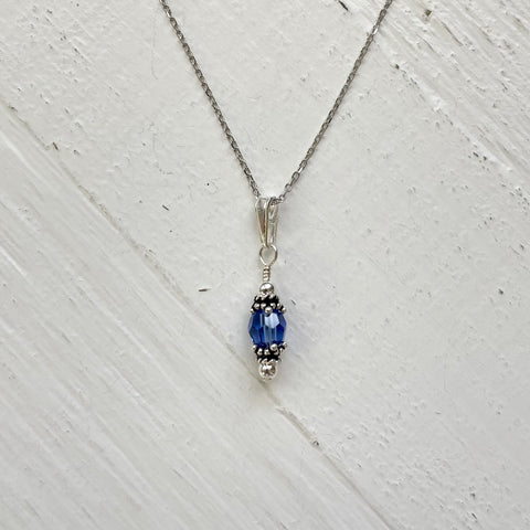 Sterling Silver September Necklace