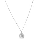 Sterling Silver Pavé Compass Necklace