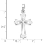 Sterling Silver Cut-out Cross Charm Necklace