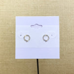 Fashion Open Circle Sparkle Studs
