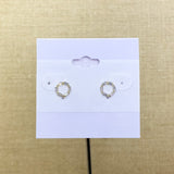 Fashion Open Circle Sparkle Studs