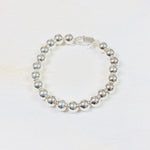 7MM Sterling Silver Ball Bracelet