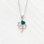 Sterling Silver Four Leaf Clover Necklace