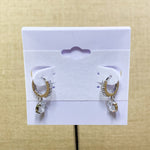 Fashion Sparkle Hugglie Dangle Hoops