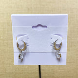 Fashion Sparkle Hugglie Dangle Hoops