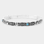 Fashion Turquoise Shell Stretch Bracelet