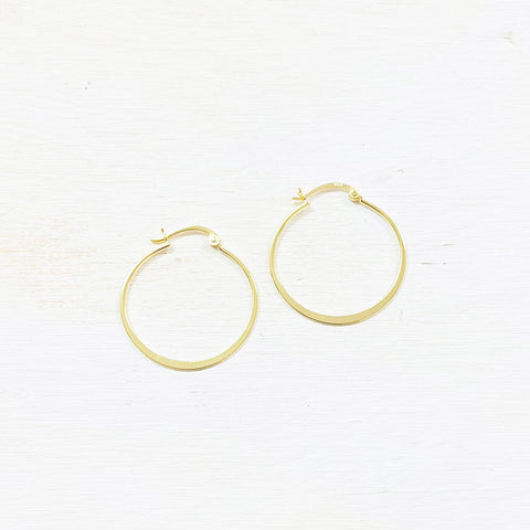 SS Gold Plated Hoops
