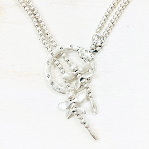 Fashion Dragonfly Long Toggle Necklace