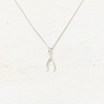 Sterling Silver Wishbone Necklace