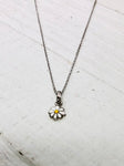 Sterling silver daisy necklace