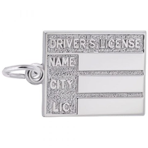 Sterling Silver Drivers License Charm