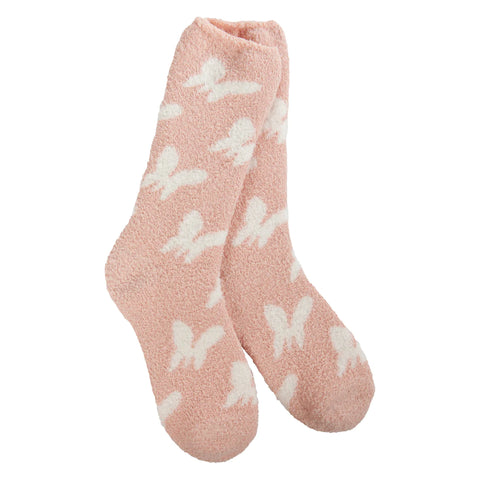 Rose Butterfly - Cozy Crew Socks