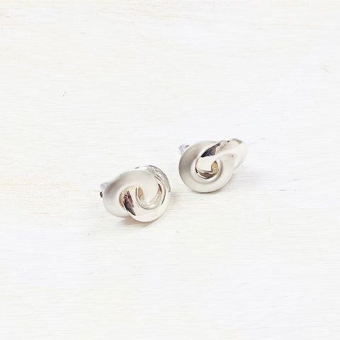 Fashion Silver Tone Clip On Earrings