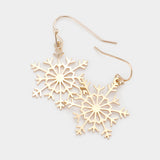 Fashion Dangle Snowflake Earrings