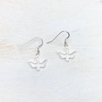 Sterling Silver Confirmation Dove Dangle Child Earrings