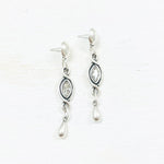 Fashion Clear Stone Dangle Earrings