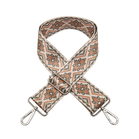Tribal Taupe Guitar Strap