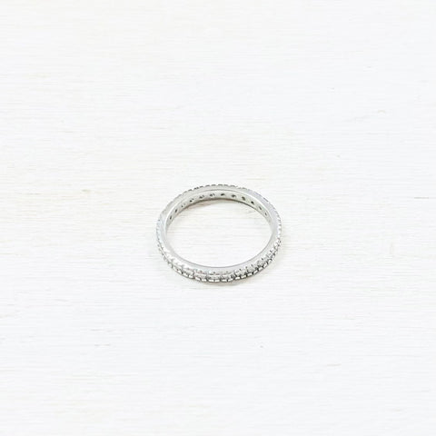 Sterling Silver Sparkle Band Ring