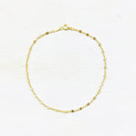 Sterling Silver Gold Overlay Anklet