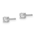 Sterling Silver White Topaz Studs