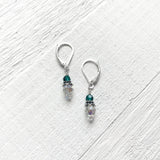 Sterling Silver May Crystal Earring