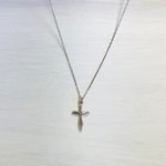 Princess Collection SS Waved Cross Necklace