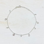 SS Star and Moon Dangle Anklet