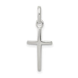 Sterling Silver Thin Cross Pendant Necklace