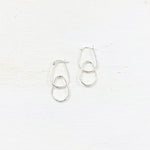 Sterling Silver Double Hoop Earrings