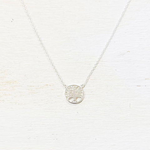 SS Tree of Life Necklace 16-18”