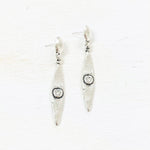 Fashion Long Dangle w/ Clear Stone Earrings