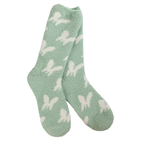Frosty Butterfly - Cozy Crew Socks