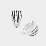 Fashion Dome Clip On Earrings