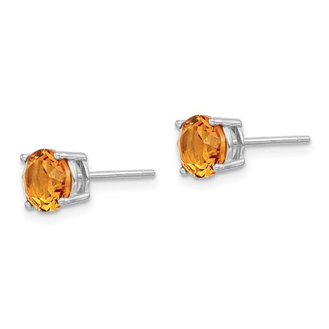 Sterling Silver November Stud Earrings