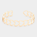 Fashion Heart Cuff